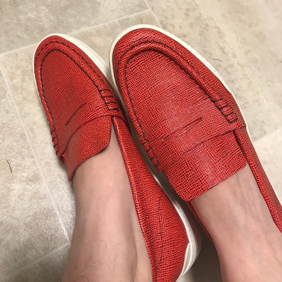 Rag and Bone Colby red loafer sneaker size 40/10 - Picture 2 of 5